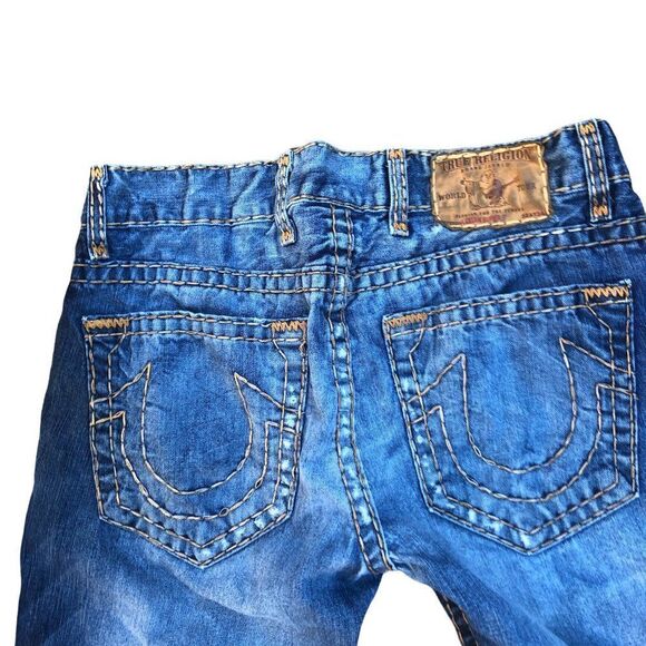 TRUE Religion Jeans Size 33 LOGAN SUPER T Blue - Picture 2 of 10